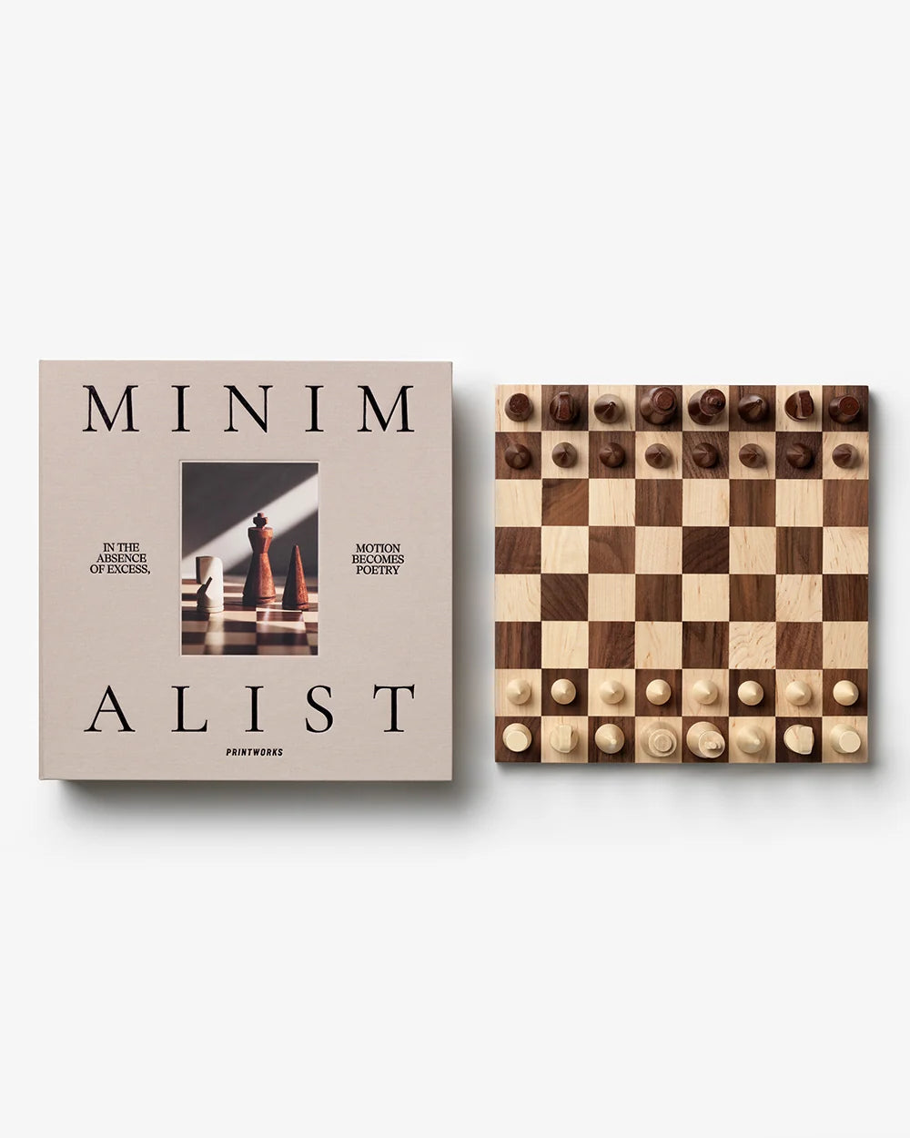 Ajedrez Minimalista de Madera