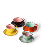 Tazas de Té Grandpa set 4 Multicolor