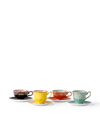 Tazas de Té Grandpa set 4 Multicolor
