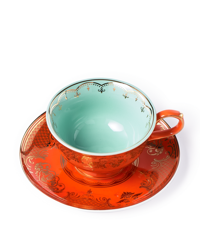 Tazas de Té Grandpa set 4 Multicolor