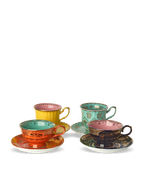 Tazas de Té Grandpa set 4 Multicolor