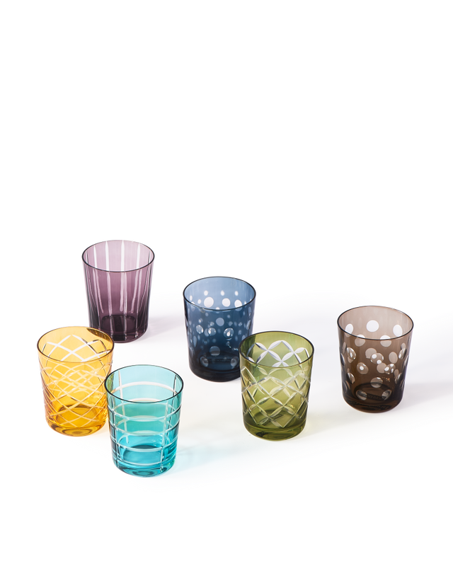 Vasos Tumbler Cuttings Multicolor set 6
