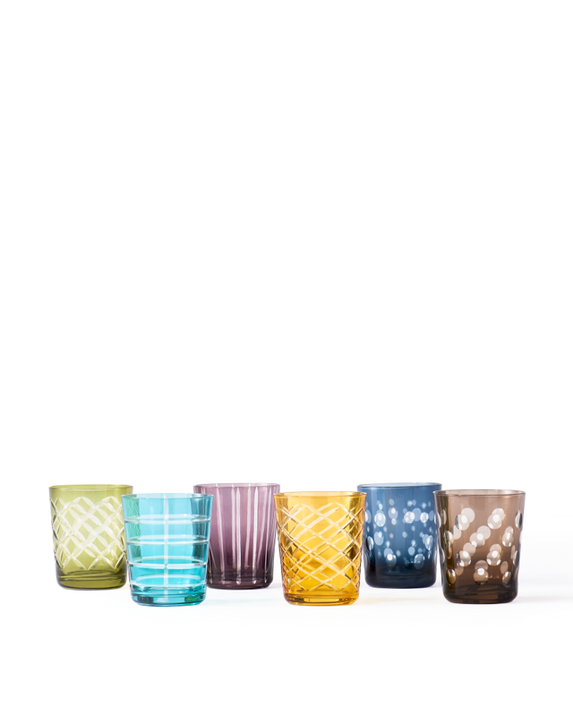 Vasos Tumbler Cuttings Multicolor set 6