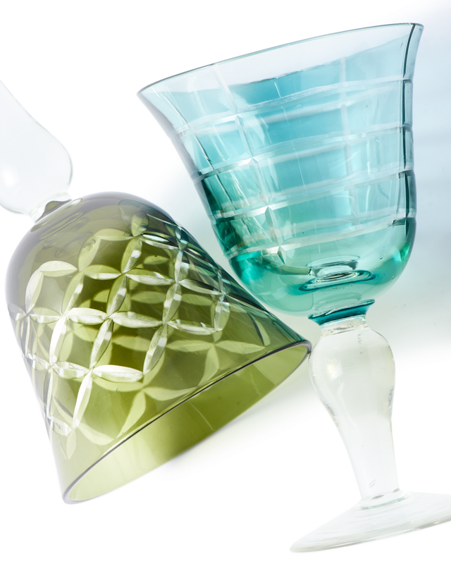 Copas de vino Cuttings Multicolor set 6
