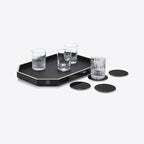 Bandeja Octagono Negro M
