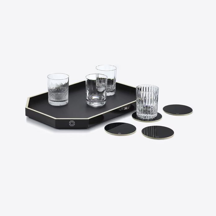 Bandeja Octagono Negro M