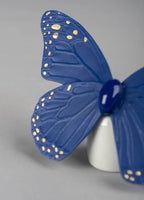 Figura Mariposa. Lustre oro y azul