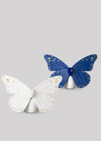 Figura Mariposa. Lustre oro y azul