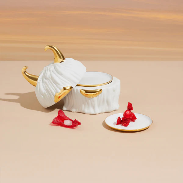 Caja Haas Lynda + Platos (Set of 4) - Blanco