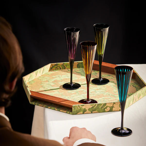 Copas de Champagne Prism set 4
