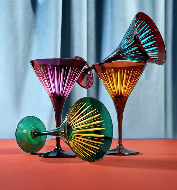Copas de Martini Prism Surtidas (Juego de 4)