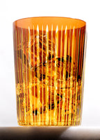 Vasos altos Prism color ámbar (juego de 4)