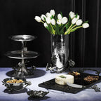 Tabla de quesos Black Orchid con cuchillo