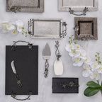 Tabla de quesos Black Orchid con cuchillo