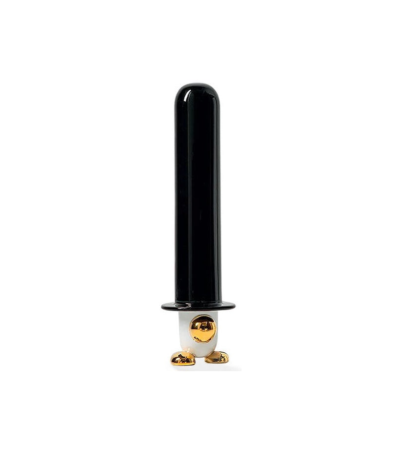 Escultura Mr. James H.40 Blanco, Negro, Dorado