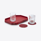 Bandeja Octagono Rojo M